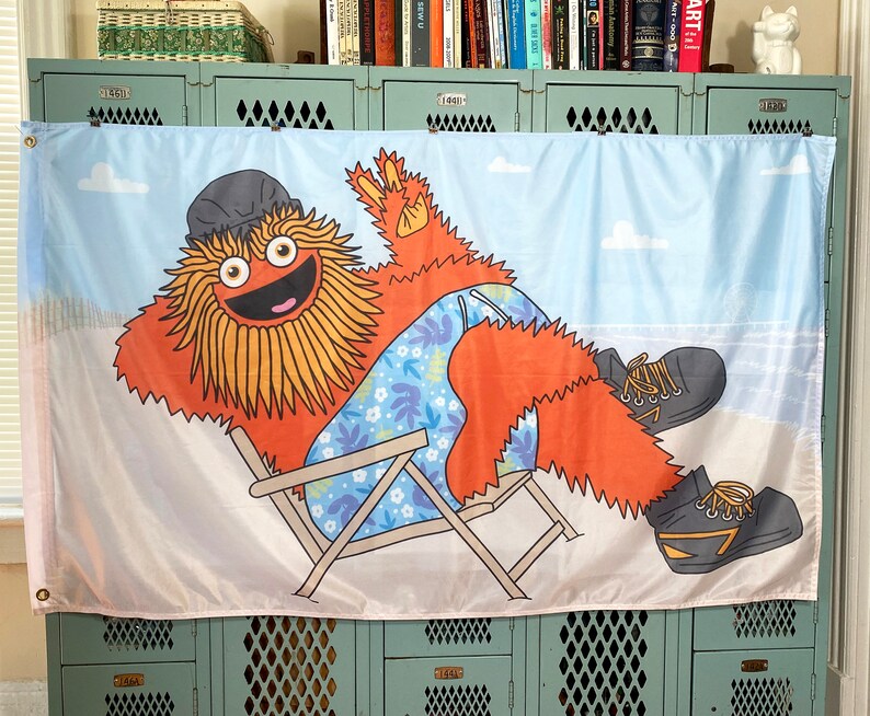 Gritty Down the Shore Flag - 3' x 5' Standard Size with Header and 2 Grommets