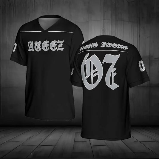 Ateez K-Pop Football Jersey | Unisex All-Over Print Member Shirt & ATINY World Tour Concert Streetwear