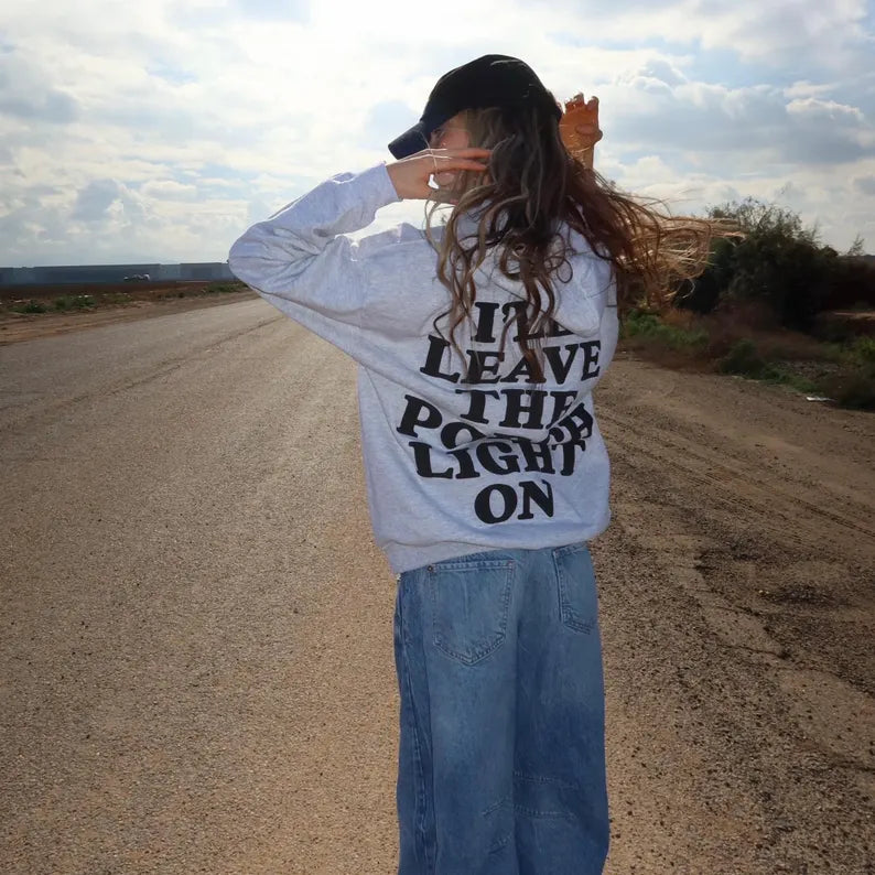 Leave The Porch Light On Hoodie | Cozy Cottage & Country Nostalgia Graphic Pullover Sweatshirt