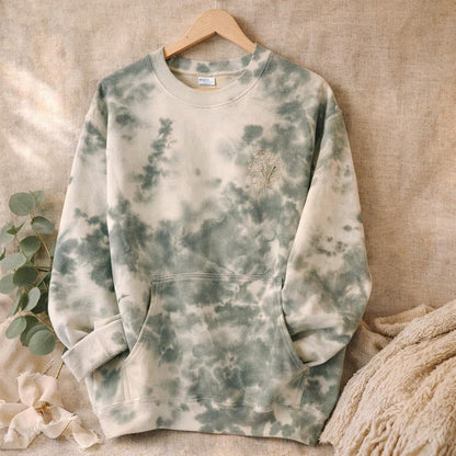 Hand-Dyed Tie Dye Fleece Hoodie (Unisex)