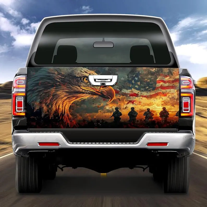 Full Color Printed Tailgate Vinyl Graphic Wrap | Custom Truck Tailgate Decal Sticker & Heavy-Duty Exterior Accent
