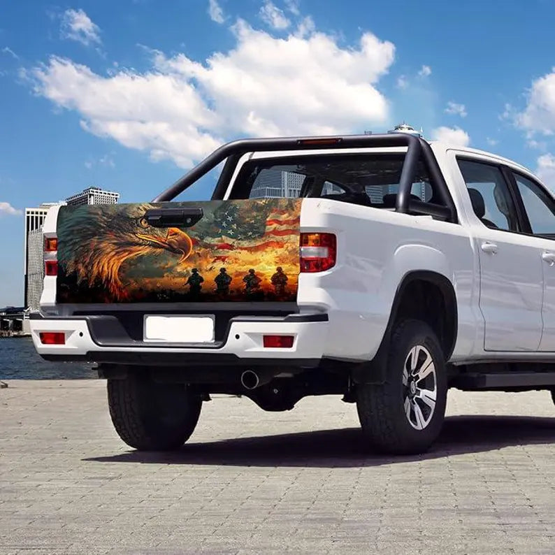 Full Color Printed Tailgate Vinyl Graphic Wrap | Custom Truck Tailgate Decal Sticker & Heavy-Duty Exterior Accent