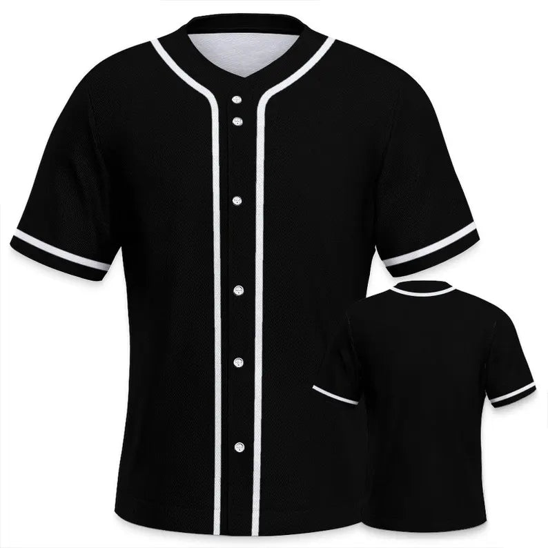 Personalized Custom Baseball Jersey | Full Button Custom Name & Number Shirt for Men, Women, Youth & Kids