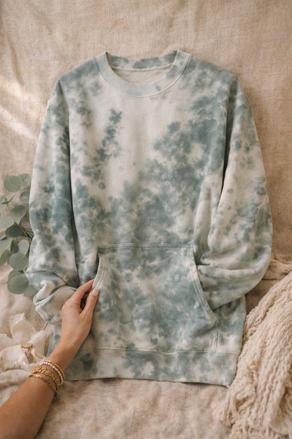 Hand-Dyed Tie Dye Fleece Hoodie (Unisex)