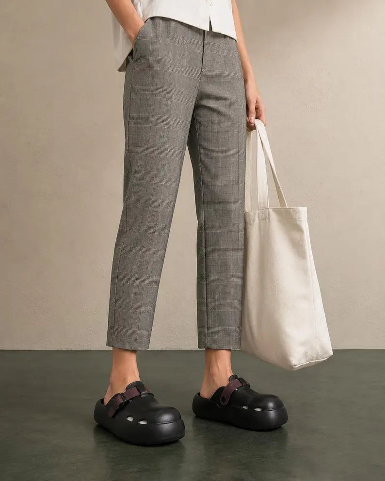 Black Brown White Platform Slip On Shoes | Chunky Foam Clogs & Lightweight Colorblock Platform Mules